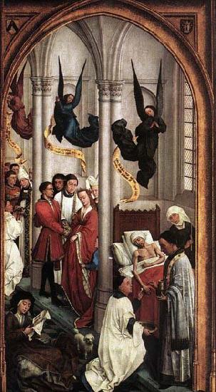 WEYDEN, Rogier van der Seven Sacraments Spain oil painting art